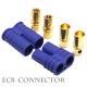 1pair EC8 Gold-Plated Male/Female 8mm Bullet Banana Plug Connector