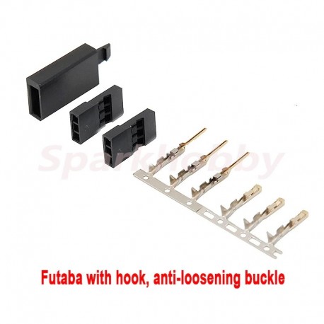 Anti-loosening Servo Plug with Lock Male Female Gold Plated terminals Servo