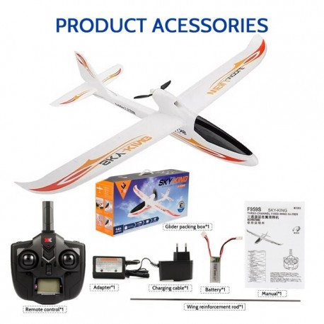 WLtoys F959S RC Airplane Fixed-wing SKY-King 2.4G 3CH 6-Axis Gyro Remote control Aircraft Glider RTF