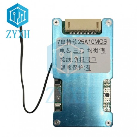 Balanced BMS 7S 24V 15A 20A 25A Lithium 18650 Battery Charge Board Equalizer with NTC Temperature Protection