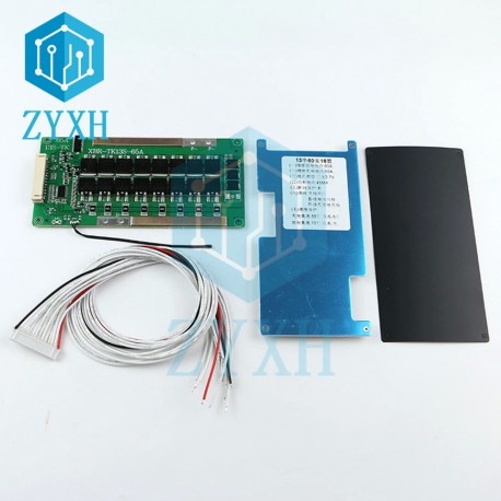 BMS 13S 48V 40A 50A 60A Lithium 18650 Battery Packs Charge Board Balanced Equalizer Common Port With NTC Temperature Protection