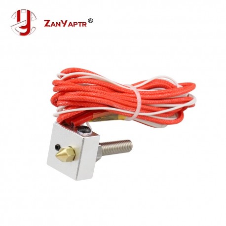 Hot End Kit 0.4mm Nozzle 30mm Extruder Throat 12V 40W Heater Thermistor Aluminum Heater Block For Anet A2 A8 3D Printer