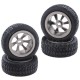 4pcs Aluminum Alloy Tires & Wheels For WLtoys 1/28 RC Car K969 K989 K999 P929K969 K989 K999 P929