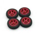 4Pcs wltoys k989 284131 rc remote control car 1/28 mosquito car metal accessories wheel rally tire