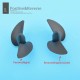 Rc Boat M4 Two Blades Paddle With Screw Thread Nylon Boat Propeller Positive/Reverse Propeller For 4mm