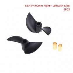 2PCS High Quality DIY RC Boat Model Two-blades Propeller CW CCW Nylon Prop Left Right Diameter 40MM-42MM