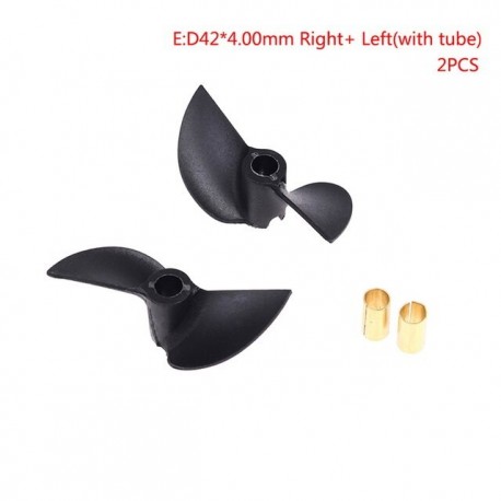 2PCS High Quality DIY RC Boat Model Two-blades Propeller CW CCW Nylon Prop Left Right Diameter 40MM-42MM