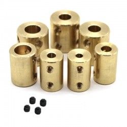 6/8/10mm Brass Rigid Motor Shaft Coupling Coupler Transmission