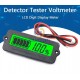 Blue/'Green 12V LY6W Lead Acid Battery Capacity Indicator LCD Digit Display Meter