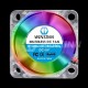 30mm RGB Fan Color Led DC 5V 12V 24V 3010 Hydraulic Bearing Brushless