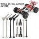 WLtoys 144001 124018 124019 Metal Front & Rear CVD Drive Shaft RC Car Upgrade Parts Accessories