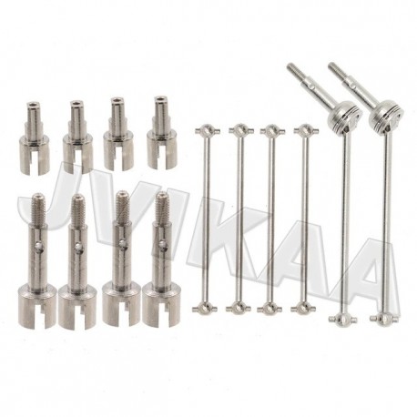 WLtoys 144001 124018 124019 Metal Front & Rear CVD Drive Shaft RC Car Upgrade Parts Accessories