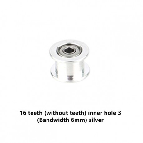 1PCS 16T/20T GT2 Aluminum Timing Pulley Without Tooth For DIY 3D Printer