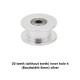 1PCS 16T/20T GT2 Aluminum Timing Pulley Without Tooth For DIY 3D Printer