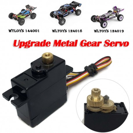 WLtoys 144001 124019 124018 RC Car Upgrade Parts Metal Gear Digital Core Servo for RC Off-road Car
