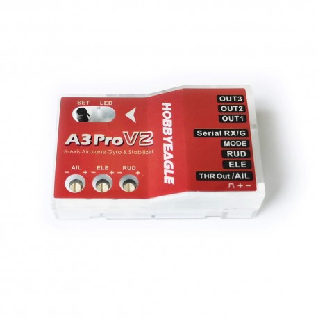 HobbyEagle A3 Pro V2 Flight Controller 6-axis Sensor FC Accelerometer Gyroscope PPM SBUS DSM DSMX for RC Fixed-wing Airplane