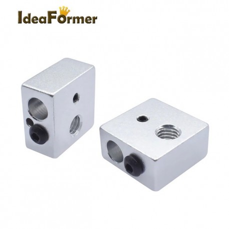 1 pcs Heater Block MK7/MK8 Aluminum For 3D Printer Extruder Hotend