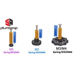 4PCS M3/M4 Screws Nuts Heat Bed Leveling Spring Knob Parts 3D Printers Print Platform Calibration Accessories