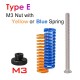 4PCS M3/M4 Screws Nuts Heat Bed Leveling Spring Knob Parts 3D Printers Print Platform Calibration Accessories