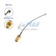 SMA / RP-SMA female to MHF4 IPEX IPX RF plug Pigtail cable for Mini 0.81mm PCI card intel WIFI Board 10cm