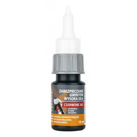 TECMAXX κόλλα Threadlock 14-036, υψηλής αντοχής, 10ml, κόκκινη