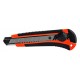 POWERTECH πλαστικό κοπίδι με ασφάλεια KNF-0001, 18mm, κόκκινο