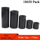 20mm ~ 125mm PVC Heat Shrink Tubing Wrap Black (50cm)