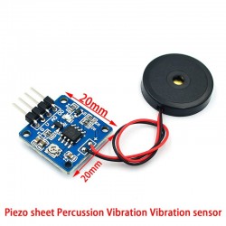 Piezoelectric shock tap sensor Vibration switch module piezoelectric sheet percussion for Arduino