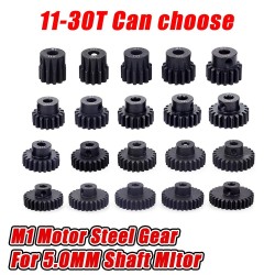 M1 5MM 11T~27T metal steel Pinion Motor Gear For 1/8 1/10 Rc Model