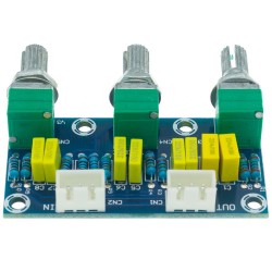XH-M802 Passive Tone Board Amplifier Preamp Power Module Low High Sound Adjustment