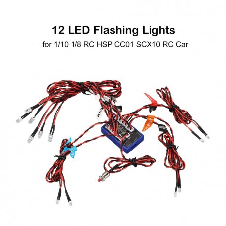 12 LED BZ-TY Explosion Flashing RC Car Lamp