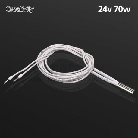 1PC 3D Printer Parts Cartridge Heater Heating tube 12/24V 70W 6*20mm 1m