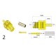 1PCS SMA Male Plug Female Jack /RP RF Coax Connector Crimp For LMR100 RG174 RG316 Cable Straight Goldplated Adapter