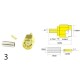 1PCS SMA Male Plug Female Jack /RP RF Coax Connector Crimp For LMR100 RG174 RG316 Cable Straight Goldplated Adapter