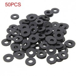 Suleve™ M3NW1 Black Flat Nylon Washer OD 8mm for M3 Screws 100pcs