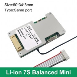 Li ion 7S 24V 15A/20A/25A 18650 Lithium Battery Bms With Balance