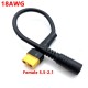 1pcs FPV Goggles Charger Battery Charging Cable Adapter XT60 Female to DC 5.5 2.1 2.5mm for Fatshark Skyzone