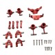 Metal Upgraded Parts Steering Cup Swing Arm Shock Absorber Plate Set for Wltoys P929 P939 K969 K979 K989 K999 1/28 RC Car