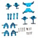 Metal Upgraded Parts Steering Cup Swing Arm Shock Absorber Plate Set for Wltoys P929 P939 K969 K979 K989 K999 1/28 RC Car