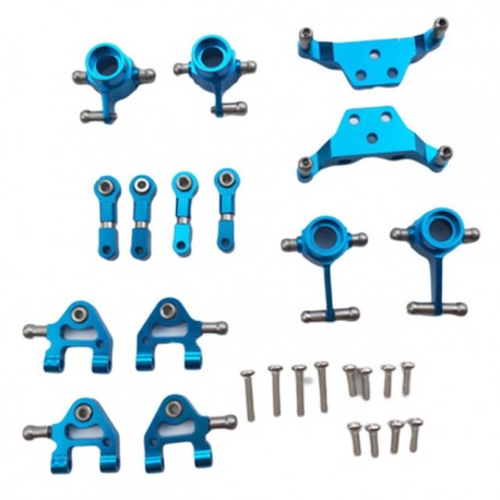 Metal Upgraded Parts Steering Cup Swing Arm Shock Absorber Plate Set for Wltoys P929 P939 K969 K979 K989 K999 1/28 RC Car