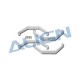 Align 450 Landing Skid/White HS1293-01