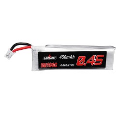 URUAV 3.8V 450mAh 50/100C 1S HV 4.35V Lipo Battery PH2.0 for Emax Tinyhawk Tiny7 Happymodel Snapper7 EMAX Tinyhawk III 76mm