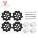High Temperature Silicone Solid Spacer Hot Bed Leveling Column For CR-10 CR10S Ender-3 Prusa I3 3D Printer Parts