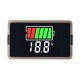Voltmeter 18650 Li-ion Lipo Lithium 8-100V Lead Acid Battery Level Indicator Tester LCD Display