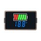 Voltmeter 18650 Li-ion Lipo Lithium 8-100V Lead Acid Battery Level Indicator Tester LCD Display
