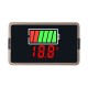 Voltmeter 18650 Li-ion Lipo Lithium 8-100V Lead Acid Battery Level Indicator Tester LCD Display