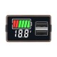 Voltmeter 18650 Li-ion Lipo Lithium 8-100V Lead Acid Battery Level Indicator Tester LCD Display