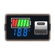 Voltmeter 18650 Li-ion Lipo Lithium 8-100V Lead Acid Battery Level Indicator Tester LCD Display