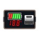 Voltmeter 18650 Li-ion Lipo Lithium 8-100V Lead Acid Battery Level Indicator Tester LCD Display