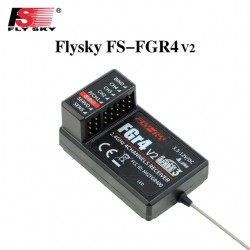 Flysky Receiver FS-FGR4 v2 4CH 2.4G Receiver Can Be PPM/IBUS Output for Flysky FS-FG4 Transmitter